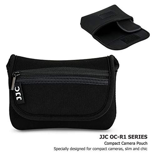  JJC Compact Camera Case Travel Pouch Sleeve for Canon G7X G9X G5X SX740 SX730 SX620 Sony ZV-1 ZV1 RX100 VII VI VA IV III II Olympus TG-6 TG-5 TG-4 Fuji XP140 XP130 XP90 XP80 Ricoh