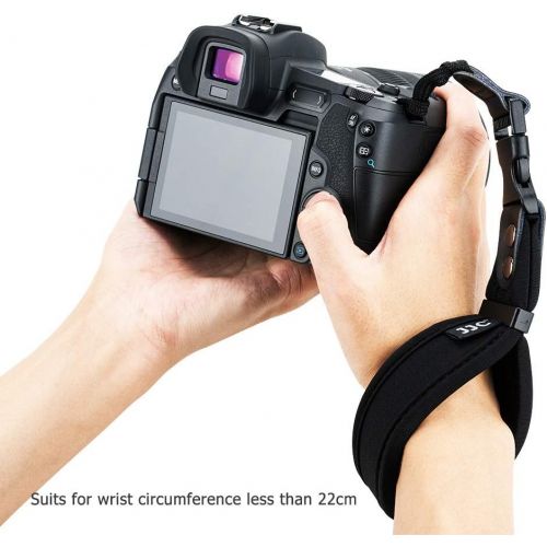  JJC Soft Camera Hand Strap Wrist Strap for Canon Rebel T7 T6 T8i SL3 90D 80D EOS R RP M50 M6 Nikon D3500 D5600 D7500 D750 Z5 Z6 Z7 Z50 Sony A6000 A6100 A6400 A7 A7S A7R A7C Fuji X-