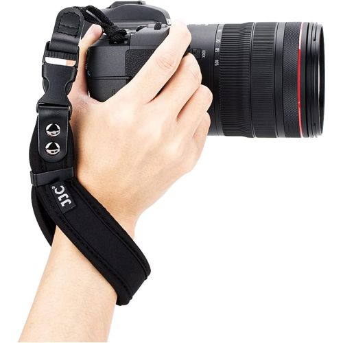  JJC Soft Camera Hand Strap Wrist Strap for Canon Rebel T7 T6 T8i SL3 90D 80D EOS R RP M50 M6 Nikon D3500 D5600 D7500 D750 Z5 Z6 Z7 Z50 Sony A6000 A6100 A6400 A7 A7S A7R A7C Fuji X-