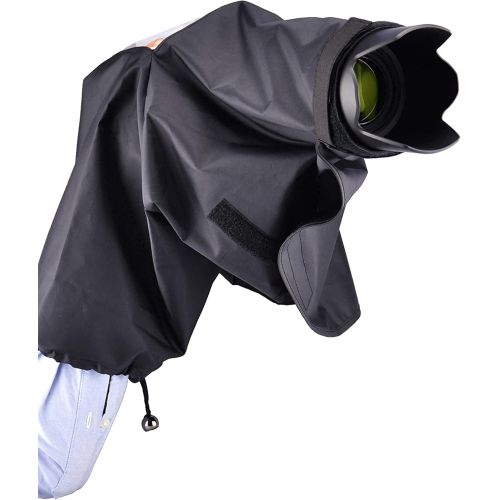  JJC Professional DSLR Camera Lens Rain Cover Raincoat Gear Dust Proof Sleeve Protector for Nikon D780 D750 D610 D600 D7500 D7200 D7100 D7000 D5600 D5500 D5300 D5200 D5100 D3500 D34