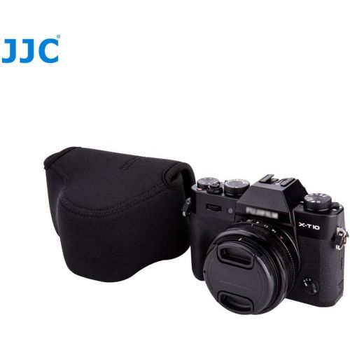  JJC Neoprene Camera Case Protective Sleeve Pouch for Fuji Fujifilm X-T30 X-T20 X-T10 + XC 15-45mm PZ/XF 35mm f2 R/XF 18mm f2 R Lens and Other Camera & Lens