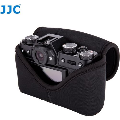  JJC Neoprene Camera Case Protective Sleeve Pouch for Fuji Fujifilm X-T30 X-T20 X-T10 + XC 15-45mm PZ/XF 35mm f2 R/XF 18mm f2 R Lens and Other Camera & Lens