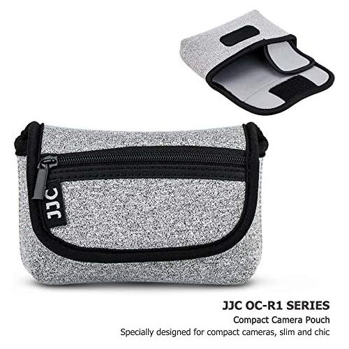  JJC Neoprene Compact Digital Camera Case Travel Pouch for Sony ZV-1 RX100M7 RX100M6 RX100M5 RX100M4 RX100M3 RX100M2 RX100 for Nikon Coolpix AW130 AW120 W150 W300 A10 A100 A300 A900