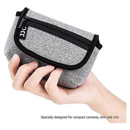  JJC Neoprene Compact Digital Camera Case Travel Pouch for Sony ZV-1 RX100M7 RX100M6 RX100M5 RX100M4 RX100M3 RX100M2 RX100 for Nikon Coolpix AW130 AW120 W150 W300 A10 A100 A300 A900