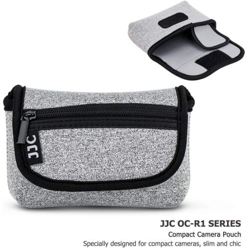  JJC Neoprene Compact Digital Camera Case Travel Pouch for Sony ZV-1 RX100M7 RX100M6 RX100M5 RX100M4 RX100M3 RX100M2 RX100 for Nikon Coolpix AW130 AW120 W150 W300 A10 A100 A300 A900