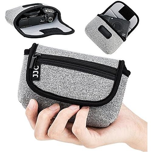  JJC Neoprene Compact Digital Camera Case Travel Pouch for Sony ZV-1 RX100M7 RX100M6 RX100M5 RX100M4 RX100M3 RX100M2 RX100 for Nikon Coolpix AW130 AW120 W150 W300 A10 A100 A300 A900