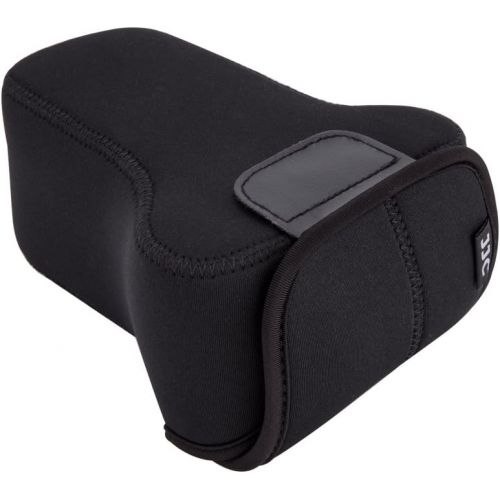  JJC Neoprene Camera Case Protective Sleeve Pouch for Canon EOS M50 M5 M6 Mark II + EF-M 55-200mm/EF-M 18-150mm Lens for Fuji Fujifilm X-T30 X-T20 X-T10 X-E3 + XF 55-200mm/XC 50-230