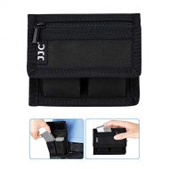 JJC (3 Pockets) DSLR Battery and Memory Card Holder Pouch,Camera Battery and SD CF XQD Card Storage Case for AA Battery and LP-E6 LP-E10 LP-E12 LP-E17 EN-EL14 EN-EL15 NP-FW50 NP-F550 N