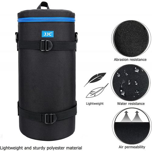  JJC Extra Large Thick Camera Lens Pouch Bag Case for Sony FE 200-600mm F5.6-6.3 G OSS Super Telephoto Zoom Lens SEL200600G Fits Reversed ALC-SH157 Lens Hood FE 1.4X 2.0X Teleconver