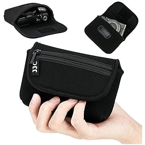  JJC Neoprene Compact Digital Camera Case Travel Pouch for Sony ZV-1 RX100 VII VA VI V IV III II DSC W800 W830 WX500 HX99 HX90V HX80 for Canon G7X III II G9X II SX740 SX730 SX620 SX