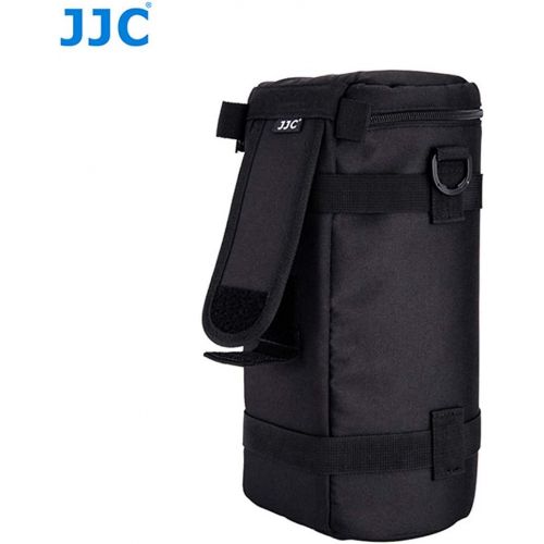  JJC DLP-7 Deluxe Water-Resistant Lens Pouch Case for Tamron SP 150-600mm F5-6.3 Di VC USD G2, Sigma 150-500mm F5-6.3 DG OS HSM, Nikon AF-S NIKKOR 200-500mm f5.6 ED VR, fits Lens Up