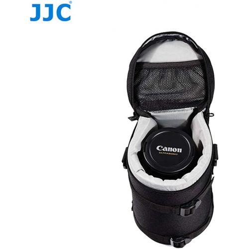  JJC DLP-7 Deluxe Water-Resistant Lens Pouch Case for Tamron SP 150-600mm F5-6.3 Di VC USD G2, Sigma 150-500mm F5-6.3 DG OS HSM, Nikon AF-S NIKKOR 200-500mm f5.6 ED VR, fits Lens Up