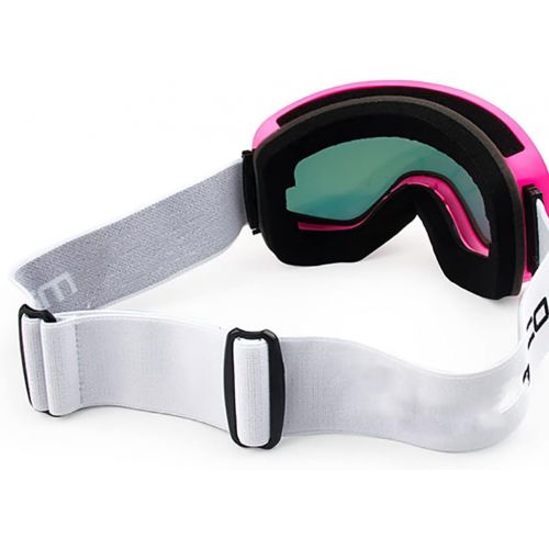  JJINPIXIU Professional Ski Goggles, Large Spherical Double-Layer Anti-Fog Ski Goggles, Childrens Adult Mens and Womens Coca-Myopia Ski Goggles, Double Anti-Fog Lens Anti-Ultraviole
