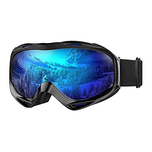  JJINPIXIU Ski Goggles, Anti-UV and Anti-Fog Lenses for Adults and Teenagers, Double-Layer Spherical Lens Ski Goggles, Very Suitable for Boys and Girls Skating, Skiing, and Snow Spo