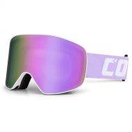 JJINPIXIU Ski Goggles, Ski And Snowboard Goggles, Double Anti-fog Lenses, Anti-ultraviolet, With Anti-fog, Wind And Anti-glare Lenses, Adjustable Shoulder Straps For Men, Women, Te