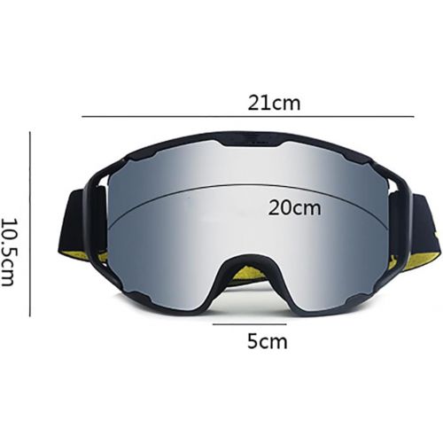  JJINPIXIU Ski Goggles, Cylindrical High-Definition Coating Lens Ski Goggles, Mountaineering Goggles, Outdoor Ski Goggles, Suitable for Mens, Womens and Teenagers Snowboarding and S