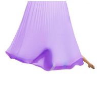 JJMG New Aerial Yoga Hammock Silk Fabric Swing Wide Flying Yoga Inversion Tool Pilates for Beginner and Advanced Yogis Men and Women Pink