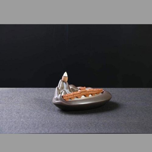  인센스스틱 JJSPP Reflow Incense Burner, Creative Mountain Bridge Stick Holder Cone Stick Incense Burner