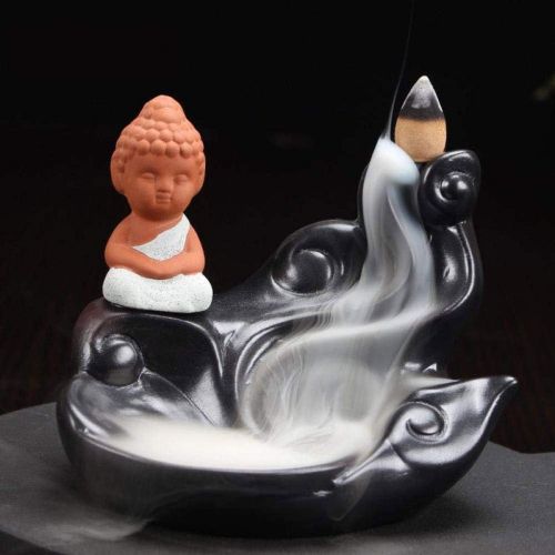  인센스스틱 JJSPP Incense Burner，Backflow Incense Burner Handmade Ceramic Backflow Cone Sticks Incense Holder Home Decor Craftwork