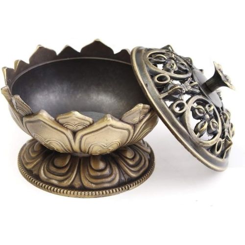  인센스스틱 JJSPP Buddha Hand Lotus Leaf Incense Burner Vintage Incense Stick Holder Censer Incense Therapy Home Teahouse Ornaments