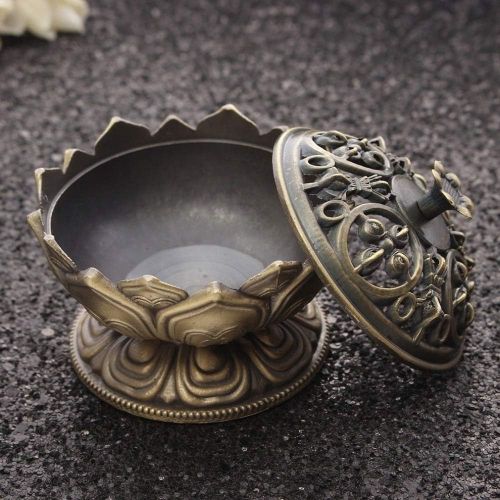  인센스스틱 JJSPP Buddha Hand Lotus Leaf Incense Burner Vintage Incense Stick Holder Censer Incense Therapy Home Teahouse Ornaments