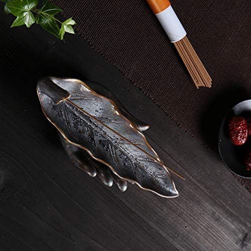  인센스스틱 JJSPP Buddha Hand Lotus Leaf Incense Burner Vintage Incense Stick Holder Censer Incense Therapy Home Teahouse Ornaments