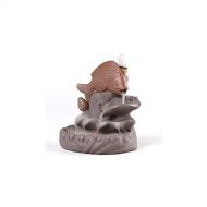 인센스스틱 JJSPP Ceramic Incense Burner-Incense Burner Ceramic Fish Backflow Incense Burner Incense Stick Burner Incense Cone Holder Stick Incense Ash Catcher