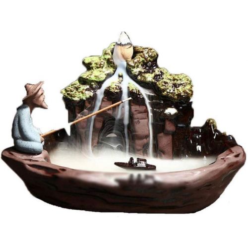  인센스스틱 JJSPP Landscape Backflow Incense Burner, Home Decor Smoke Waterfall Incense Stick Holder Censer for Office Teahouse