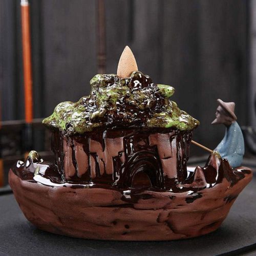  인센스스틱 JJSPP Landscape Backflow Incense Burner, Home Decor Smoke Waterfall Incense Stick Holder Censer for Office Teahouse