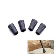 JJZS Walking Stick Tips Rubber 4pcs Trekking Pole Tips Replacement- Rubber Feet for Hiking Poles, Walking Sticks, Trekking Poles Rubber Tip for Walking Sticks Hiking Trekking Poles Boot