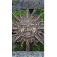 JKDezignss Metal Garden Decor Metal Sun Wall Art Indoor Outdoor Wall Art Metal Sun Decor Garden Tribal Mask wall Decor Wall Hanging Wall Decor