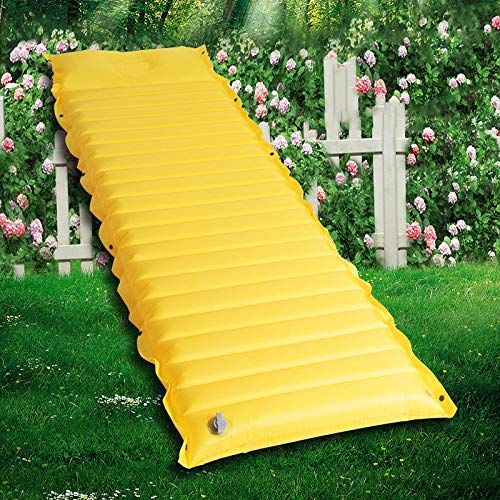  JKGLD Inflatable Air Camping Mattress Pad Camping Air Mattress Portable Inflatable Sleeping Pad Inflating Mat Pillow for Outdoor Camping Backpacking Travel Portable Travel Camping