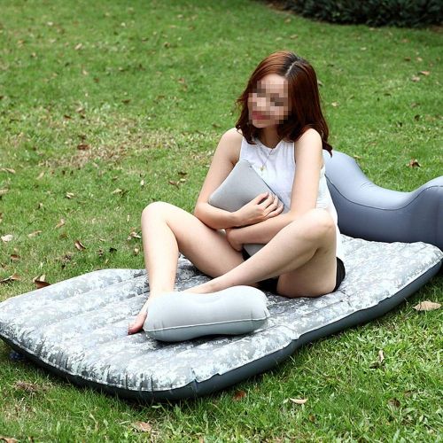  JKGLD Inflatable Air Camping Mattress Pad Outdoor Camping Air Bed Car Mattress Inflatable Travel Back Seat Extended Mattress Folding Couch with Portable Travel Camping Air Bed