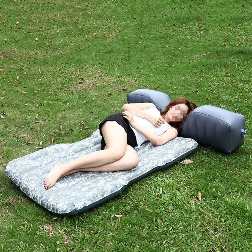  JKGLD Inflatable Air Camping Mattress Pad Outdoor Camping Air Bed Car Mattress Inflatable Travel Back Seat Extended Mattress Folding Couch with Portable Travel Camping Air Bed