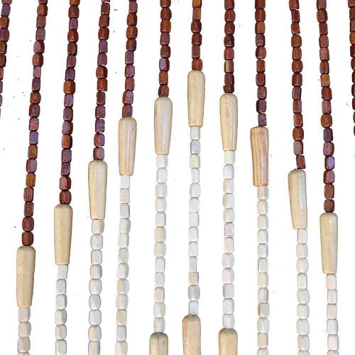  JKK SALE Natural Bamboo & Wood Beaded Curtain 38 stands