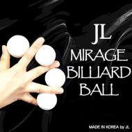 JL Magic Mirage Billiard Balls by JL (WHITE, 3 Balls and Shell) - Trick