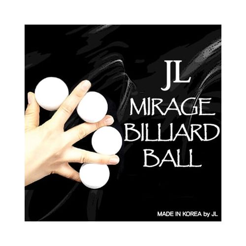 JL Magic Mirage Billiard Balls by JL (WHITE, 3 Balls and Shell) - Trick