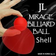 JL Magic 2 Inch Mirage Billiard Balls by JL (RED, shell only) - Trick