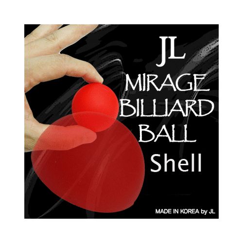  JL Magic 2 Inch Mirage Billiard Balls by JL (RED, shell only) - Trick