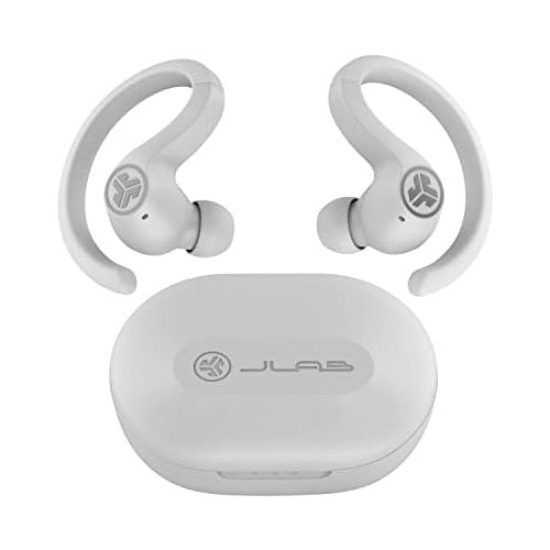  JLab JBuds Air Sport True Wireless Bluetooth Earbuds + Charging Case - White - IP66 Sweat Resistance - Class 1 Bluetooth 5.0 Connection - 3 EQ Sound Settings JLab Signature, Balanc