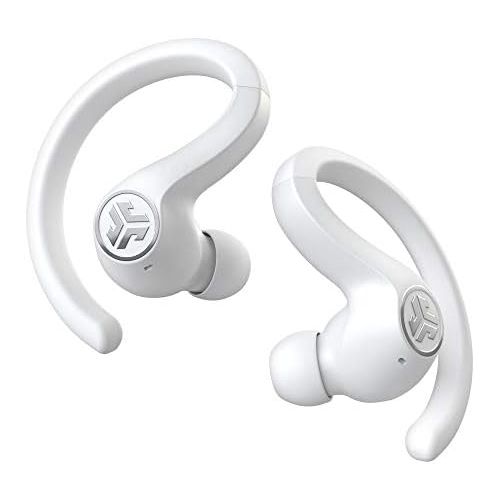  JLab JBuds Air Sport True Wireless Bluetooth Earbuds + Charging Case - White - IP66 Sweat Resistance - Class 1 Bluetooth 5.0 Connection - 3 EQ Sound Settings JLab Signature, Balanc