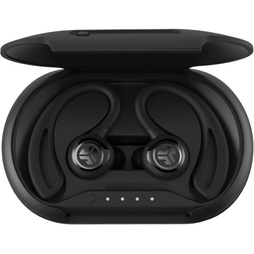  JLAB JLab Audio Epic Air True Wireless Bluetooth 4.1 Sport Earbuds | with Mic & Charging Case | Noise Isolation | 36 Hours Playtime | IP55 Sweat Resistant | Black