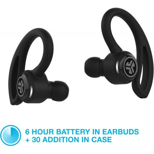  JLAB JLab Audio Epic Air True Wireless Bluetooth 4.1 Sport Earbuds | with Mic & Charging Case | Noise Isolation | 36 Hours Playtime | IP55 Sweat Resistant | Black