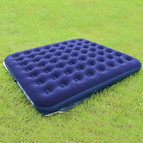  JLDN Inflatable Airbed with Flocked Top, Air Mattresses as Camping Bed Elevated Airbed as Camping Bed Air Mattresses for Guests, Family,King