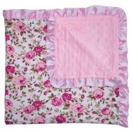 JLIKA Baby Blanket for Girls Swaddle Newborn Receiving Blankets (Vintage Roses)