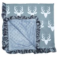 JLIKA Baby Blanket for Girls and Boys Swaddle Newborn Receiving Blankets (Oh Deer Gray)