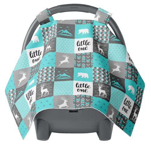  JLIKA Car seat Covers for Babies - Carseat Canopy - Baby car seat Cover for Boys and Infant Girls (Wild Mountains)