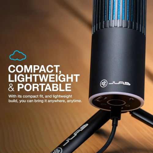  [아마존베스트]JLab Audio Talk Go USB Microphone | USB-C Output | Cardioid or Omnidirectional | 96k Sample Rate | 20Hz - 20kHz Frequency Response | Volume Control and Quick Mute | Plug and Play