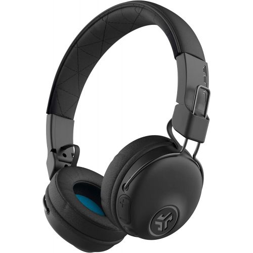  JLab Studio Bluetooth Wireless On-Ear Headphones 30+ Hour Bluetooth 5 Playtime EQ3 Sound Ultra-Plush Faux Leather & Cloud Foam Cushions Track and Volume Controls Black