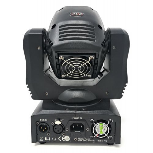  JMAZ Crazy Spot 60 Moving Head Light 60-Watt LED with 7 Gobo Patterns and 2 Lenses (Standard and Prism) For Stage Light Disco DJ Church Wedding Party Show Live Concert Lighting
